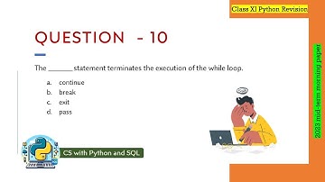 Question - 10 | Class 12th 2023 CS mid-term Paper (morning session) | Loops in Python