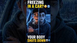 Trapped In a Freezing Car?! 😳🥶 Your Body Starts Shutting Down #facts #science #shorts