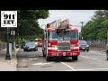 Boston Fire Ladder 11 and Engine 29 Responding