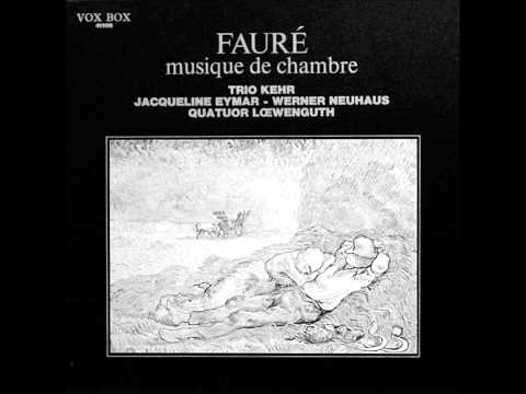 JACQUELINE EYMAR plays FAURE Piano Quintet No.1 Op.89 (1966)