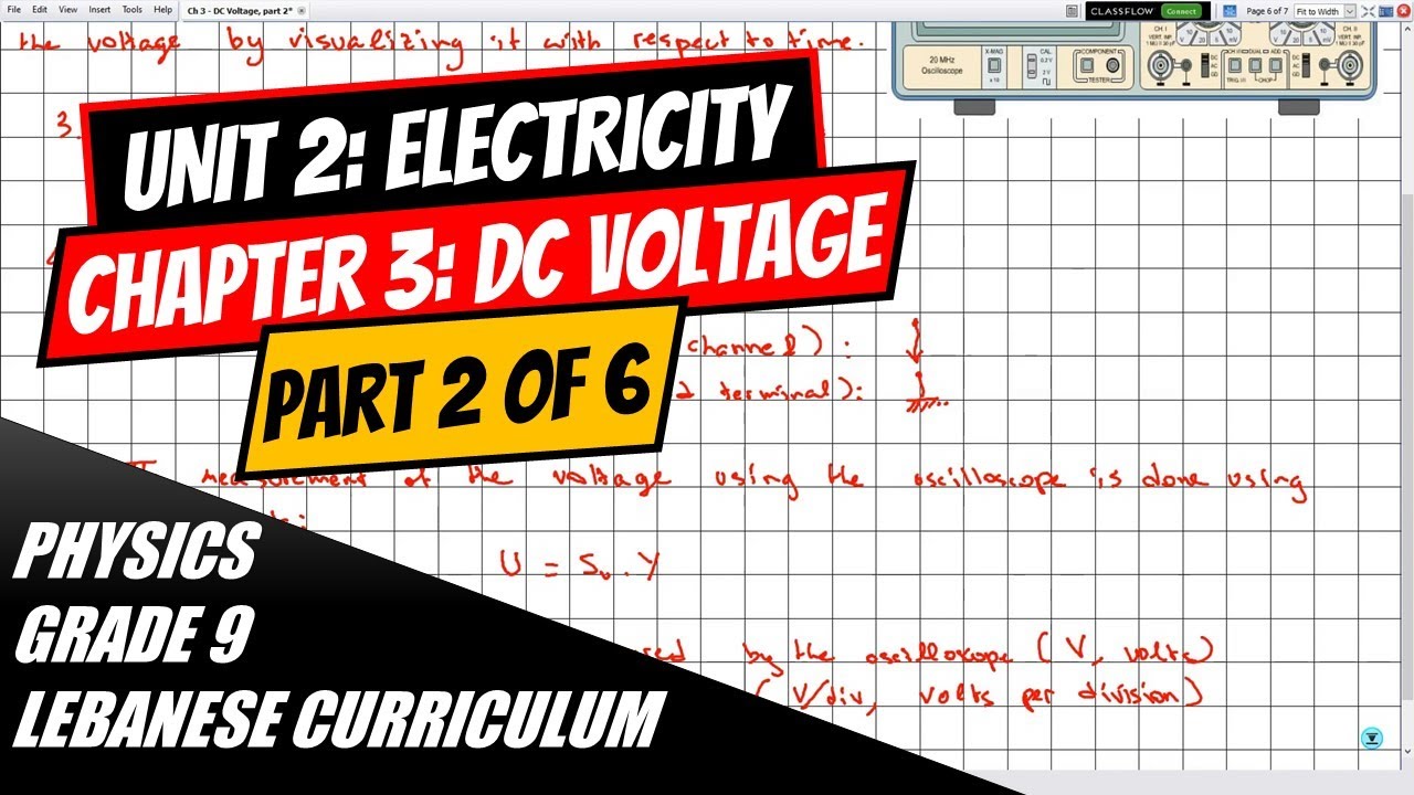 Physics, Grade 9- Electricity: Chapter 3, DC Voltage: Part 2. - YouTube