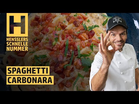 Schnelles Spaghetti Carbonara Rezept von Steffen Henssler