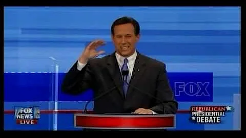 Rick Santorum at the 1st GOP Presidential Debate