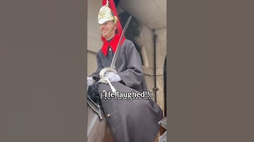 I strategically made the UK Royal Guard laugh!!