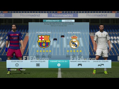 Demo FIFA 16 Real Madrid FC Barcelone