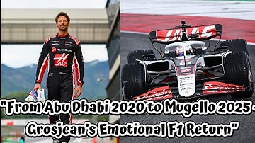 Romain Grosjean returns to F1 with Haas in emotional Mugello test #romaingrosjean
