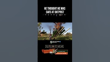 He thought he was safe at Outpost! #rustconsole #rustvideos #rustshorts #rustgameplay #rustsolo