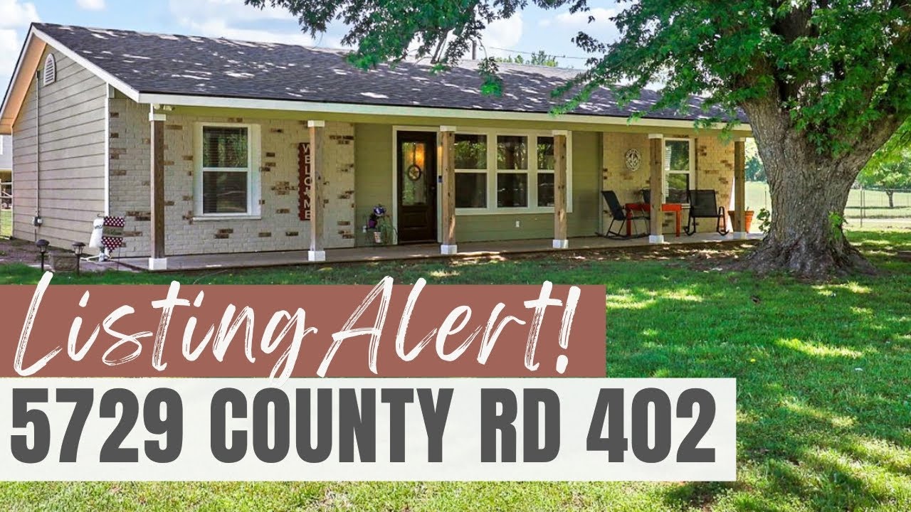 Listing Alert! 5729 County Rd 402, Grandview TX. Acreage!! YouTube