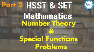 Kerala PSC HSST & SET Mathematics Number Theory and Special Functions - Problems- Part 2 #hsst#maths