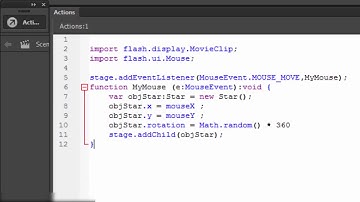 Flash Action Script 3 Object Following Mouse