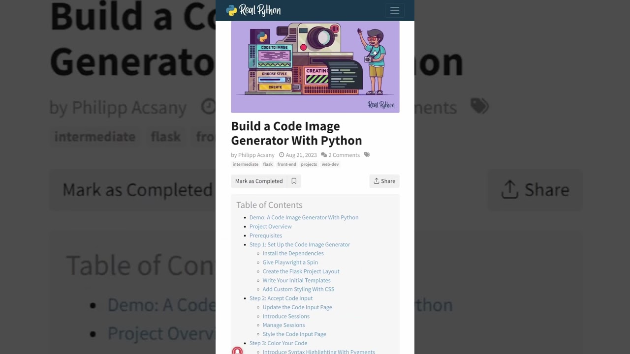 Build a Code Image Generator With Python!