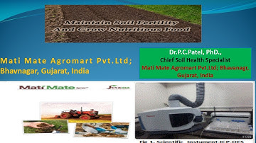 Maintain Soil Fertility And Grow Nutritious Food By Dr. P. C.Patel