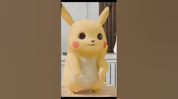 Pikachu from Pokemon dancing- a sweet #short 3D animation in a realistic style #pikachu