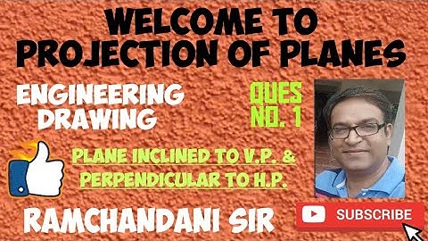 Ramchandani Sir, Projection of Planes (CIRCLE), Engineering Drawing Tutorials, HINDI हिंदी