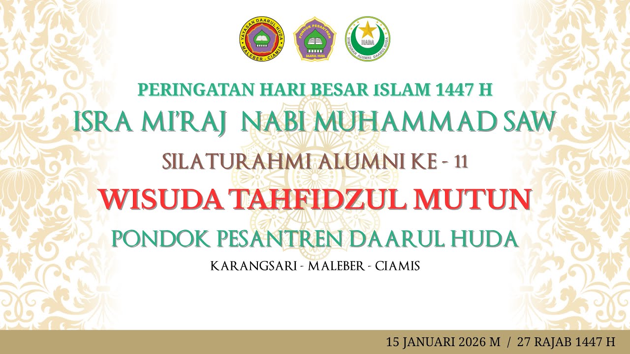 🔴 [LIVE] KREASI SANTRI DAN PEMBAGIAN HADIAH PONDOK PESANTREN DAARUL HUDA MALEBER CIAMIS