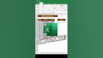 How To Use Sumif Function In Ms Excel 💯 #shorts #viral #youtubeshorts #146