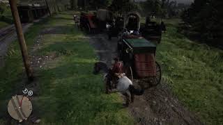 A very friendly traffic jam in RDR2