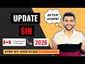 Update SIN Online after PR In Canada ? | In 2026