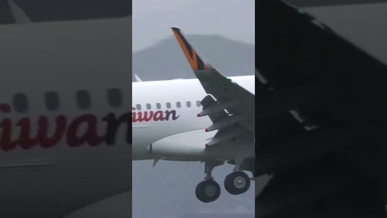 🛬Wet Weather Approach A320neo Close-Up of Tigerair Taiwan | Plane Spotting