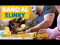 BAÑANDO A SLINKY CON MI HIJA LUPITA | Lupillo Rivera