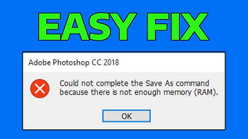 How To Fix Photoshop Not Enough RAM Error in Windows