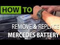 HOW TO Replace & Install Mercedes Car Battery + Reset Electrical Systems