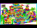 Asmr  super fun summer theme park playground have castle for hamster princess