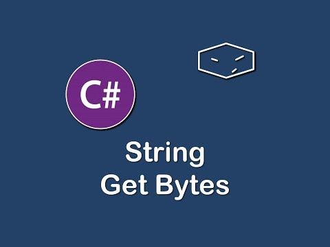 string get bytes in c#