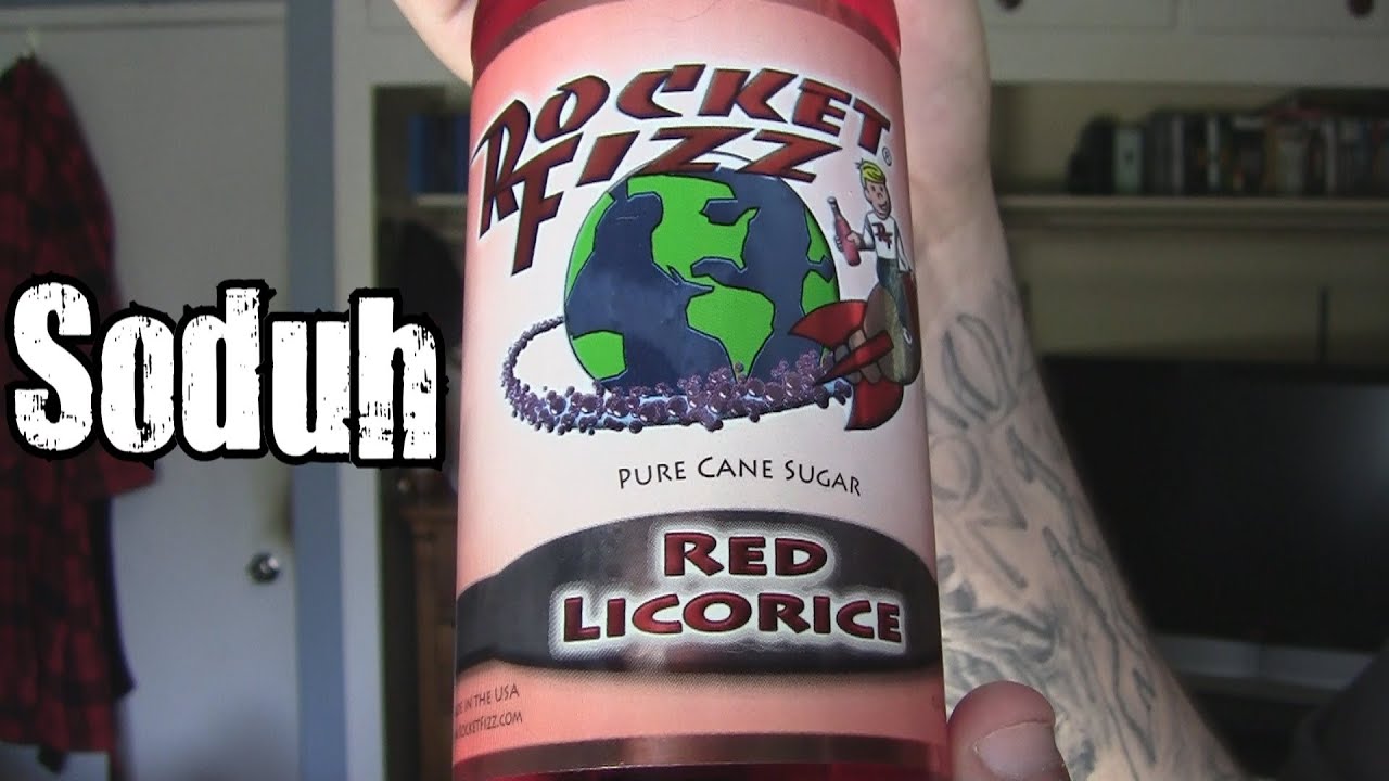 Soduh Rocket Fizz Red Licorice Soda YouTube