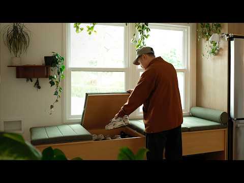 DIY Entryway Storage Bench (That Hides a Robot Vacuum)