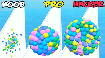 NOOB vs PRO vs HACKER in Orbeez Run 3D
