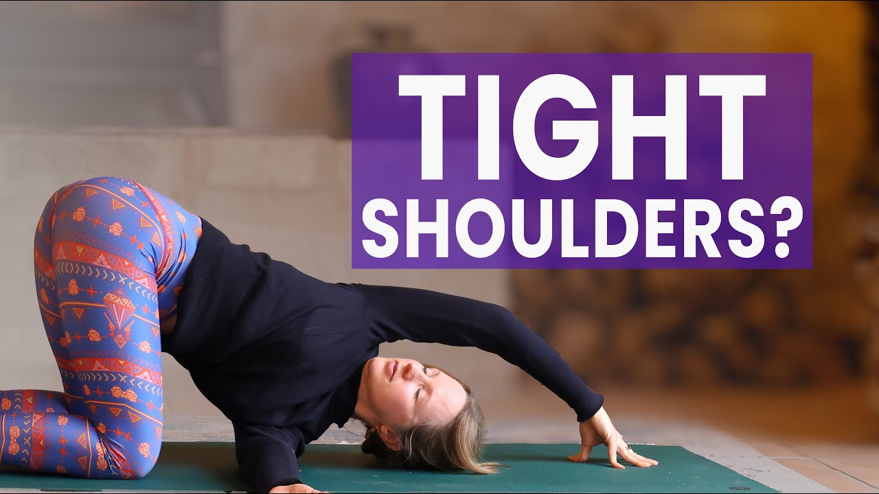 40 мин. Мягкая йога для снятия напряжения в плечах и груди | Медленная растяжка для расслабления ...