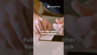 noble. note: Full-Grain Leather Pocket Notebook with MagSafe, Pen &amp; Ruler for On-the-Go Ideas