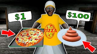 Granny vs Expensive Pizza vs Cheap Pizza  funny horror animation parody (p.135)