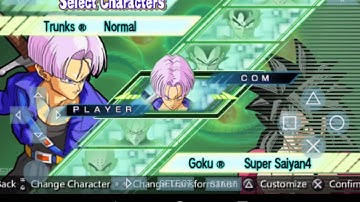 Dragon Ball Z Shin Budokai 2 - All Characters