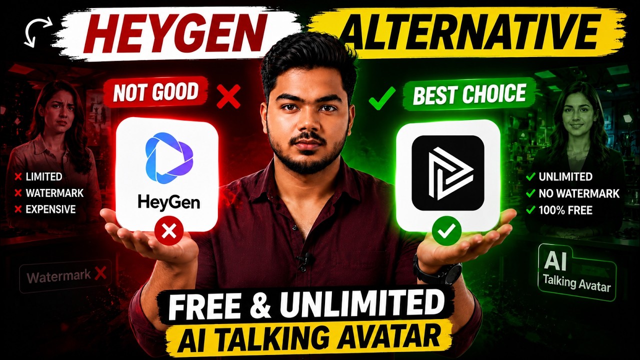 HeyGen Ka FREE Alternative Mil Gaya! AI Avatar Full Tutorial