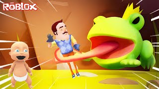 WILSON AND TROLL BABY ARE CHASING THE GIANT FROG 🥶 Hello Neighbor Who's Your Daddy Roblox by Hapno Game 8,707 views 11 days ago 12 minutes, 22 seconds