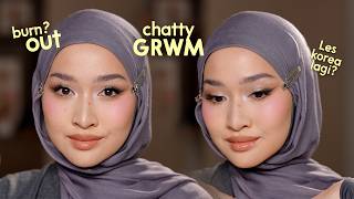Chatty Glam GRWM : Burnouts, Learning Korean again, etc | Kiara Leswara