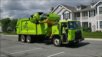 GFL Environmental Autocar ACX Heil Python side loade garbage truck