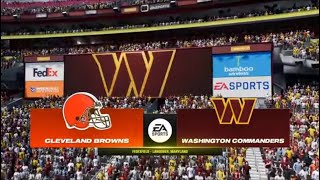 Madden NFL 24 - Cleveland Browns (2-2) Vs Washington Commanders (3-1) PS5 Week 5 (Madden 25 Rosters)