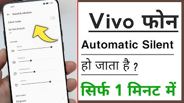 Vivo Automatic Silent Problem Solve