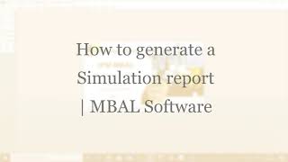 Famous How to generate a Simulation Report? Wealth