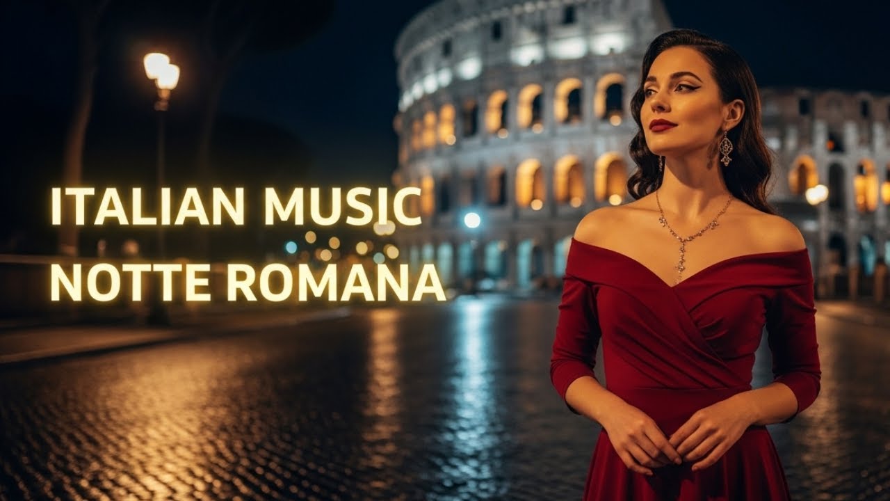 Italian Music 🌃 | Notte Romana | Romantic Night in Rome – Relaxing Italian Instrumental Music