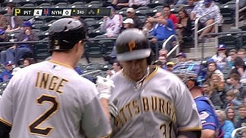 PIT@NYM: Tabata drives a two-run blast to left-center