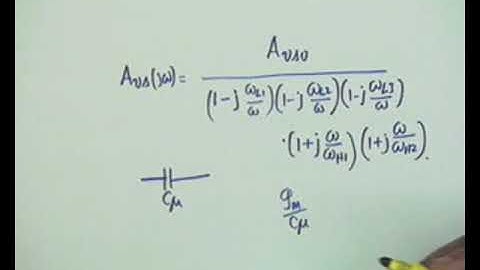 Problem Session - 6 on Frequency Response of Small Signal Amplifiers (Contd.) and Differential Ampli