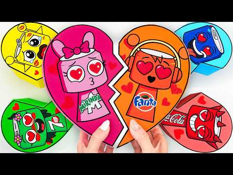 ✨Paper DIY✨️How to Make Incredibox Sprunki Love Blind Box | Tina TV DIY Show
