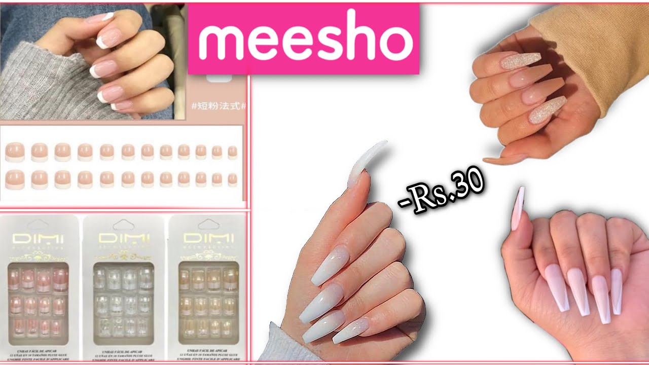 Meesho fake nails review sirf 30.Rs k nails anmolkaur meesho 