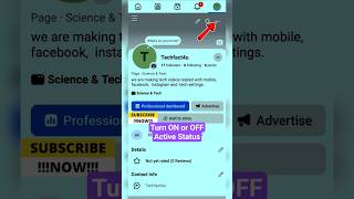 How to Turn ON or OFF Active Status on Facebook #shorts #facebookreels