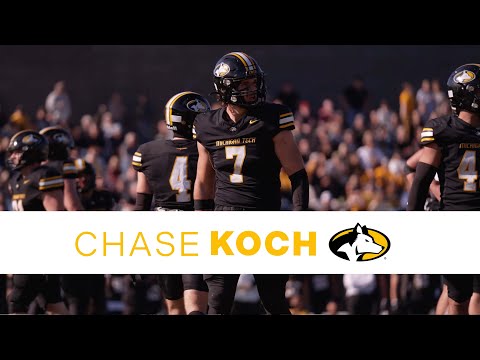 Michigan Tech's Chase Koch Led The GLIAC In Tackles, Despite Playing In A Cast