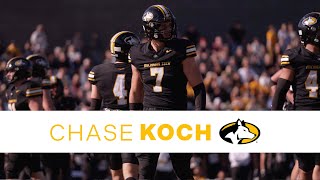 Michigan Tech's Chase Koch Led The GLIAC In Tackles, Despite Playing In A Cast